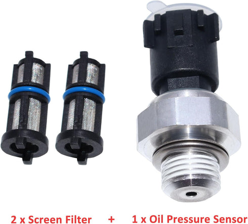 Engine Oil Pressure Sensor with Filter Compatible with 09-20 Chevy Chevrolet Avalanche Silverado 1500 2500 3500 Express Suburban Camaro Tahoe Cruz...