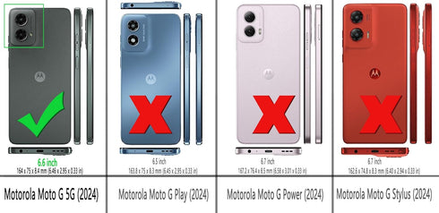 for Moto G-5G 2024 Case?with 2pcs Screen Protector Shock-Absorption Flexible TPU Rubber Protective Cell for Motorola Moto G 5G 2024 Phone Case Cov...