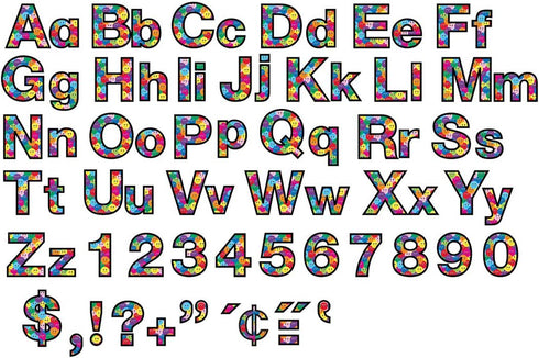 Hygloss Products Bulletin Board Letters and Numbers – Punch Out Smiley Faces Design Combo – 3 Inch, 350 Pieces...