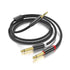3.5mm to Dual 1/4 Adapter 1/8 to 6.35mm TS Mono Audio Cable Stereo Breakout Cord Y Splitter Compatible with iPhone, iPod, Computer Sound Card, Hea...
