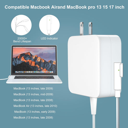 85W Power Adapter Compatible with A1286 A1343 Old Mac Book Pro 13/15/17 inch Mac Book Pro Before mid-2012 Models Charger...
