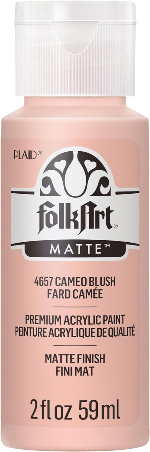 FolkArt Acrylic Paint, 2 oz, Cameo Blush...