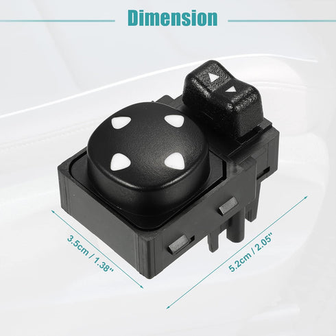 ACROPIX Car Power Rear View Mirror Switch Remote Control Fit for Chevrolet Impala - Pack of 1 Black...