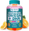 Feel Great Omega & DHA Gummies for Adults Plant Based Omega 3 Fish Oil Alternative | Vegetarian | Vitamin C, Chia, and Omega3, Supports Brain, Imm...