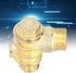 Air Compressor Check Valve, 3 Way Zinc Alloy Air Compressor Check Valve, G1/2 G3/4 M10 Male Thread Non-Return Check Valve Spare Parts Tube Connect...