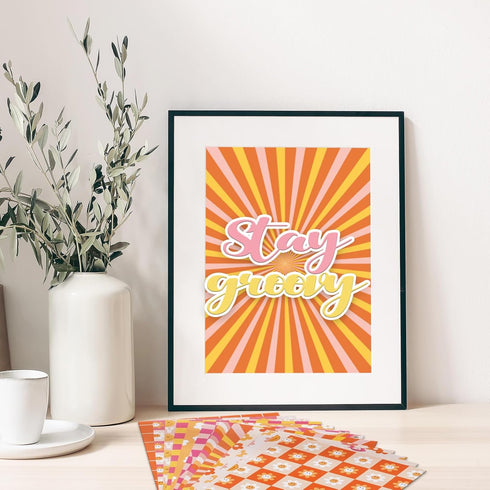 Whaline 60Pcs Boho Pattern Paper A5 Groovy Scrapbook Specialty Paper Hippie Double Sided Retro Boho Decorative Craft Paper For DIY Art Craft Card ...