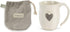 DEMDACO Kind Heart Cream Inspirational 16 ounce Ceramic Stoneware Coffee Mug...