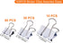 Binder Clips Assorted Sizes, White Binder Clips Set for Office and Home Use - Pack of 100...