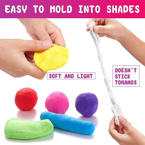 CiaraQ Modeling Clay Kit - 36 Colors Air Dry Ultra Light Clay, Safe & Non-Toxic, Great for Kids...