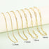 SMYHTGLIF 5 Meters Stainless Steel Paper Clip Chain for Jewelry Making Gold Cable DIY Craft Jewelry Making Chains Bulk with Lobster Clasps and Ope...