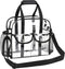 MOFASVIGI Clear Bag Stadium Approved Transparent Waterproof Clear Tote Bags for Work, Sports Games, Concerts,Travel-12 x12 x6...