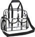 MOFASVIGI Clear Bag Stadium Approved Transparent Waterproof Clear Tote Bags for Work, Sports Games, Concerts,Travel-12 x12 x6...