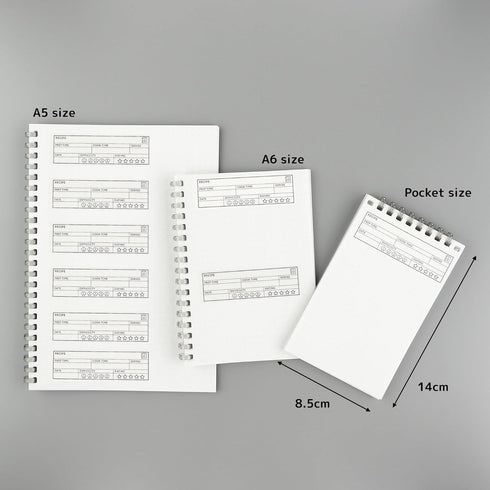 Japanese 5 Star Recipe Review Rating Tracking Log Book Journal Spread Writable Washi Tape / 25mm x 10M / 125 Stickers...