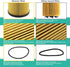 Oil Filter Fits Audi A3, A3 Quattro, TT, TT Quattro/Volkswagen Beetle CC Eos Golf Jetta Passat Replace Mann Filter HU 719/7 X | Part No. 045115466...