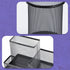Desk Organizer Caddy, 3 Compartments Pen Holder, Metal Office Supplies Organizer for Office Home School (Black)...