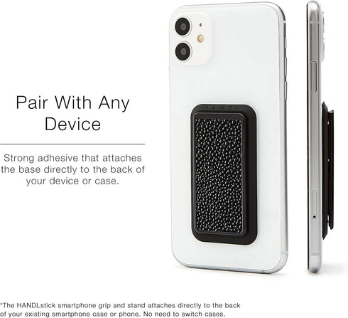 HANDL New York HANDLstick Black Stingray Grip and Stand for Smartphone...