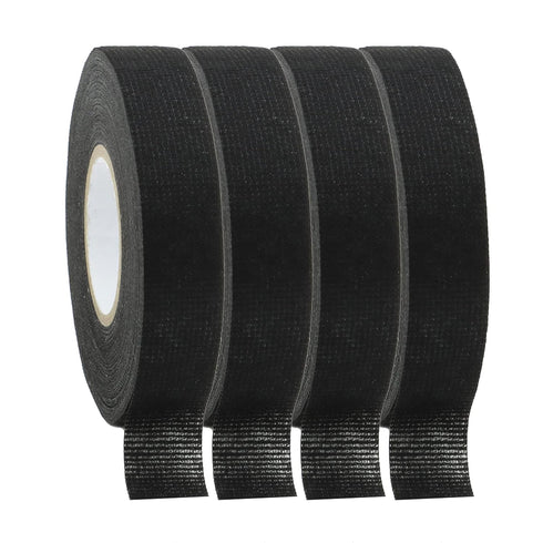 Wiring Harness Tape 19 mm X 15m, Black Chemical Fiber Cloth High Temp Wire Harness Wrapping Tape for Auto Electrical Wrap, Protection, Insulation,...