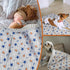 Dog Cooling Blanket Lightweight Self Cooling Blanket Bed Cover for Small Medium Dogs Washable Dog Cat Summer Blanket &Ice Silk Cooling Pet Blanket...