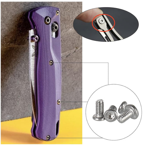 100pcs Pocket blade knife handle screws,Knife Pocket Clip Screw,Tactical Survival Knife Screw,EDC folding knives hilt fasteners,shaft pivot pin ri...