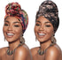 DRESHOW African Turban for Women Knotted Hairwraps Headwraps Ribbed Turban Stretch Jersey Head Scarf Chemo Cancer Cap...