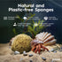Natural Hermit Crab Sponges | Unbleached Sea Sponge for Water Drinking Safety | Aquarium Decor Balance Tank Humidity | Crab Supplies Accessories 5...
