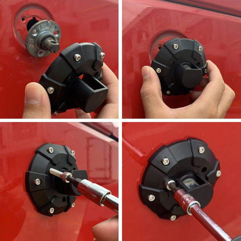 Voodonala for Jeep Radio Antenna Base Cover Antenna Housing Mount Lid Cap Base Fit for Jeep Wrangler 2007-2025+ JK JKU JL JLU Gladiator JT 4xe Ext...