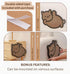 Cardboard Cat Scratcher, Cat Scratching Board for Indoor Cats, Floor or Wall Mounted Vertical Scratcher, Cute Durable Cat Scratcher, Ideal for Cat...