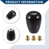 Shift Knob with 3 Adapter/Front Gear Shifter Knob for Automatic and Manual Vehicles/Durable Stick Shifter Lever Knob Resin 5.6cm / 1 Set Black...