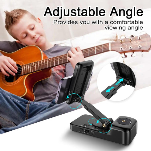 Gifts for Men Women, Bluetooth Speaker with Wireless Charging & Phone Stand, HD Surround Sound Speaker, Cool Gadget Gifts for Men Women Dad Mom Bi...
