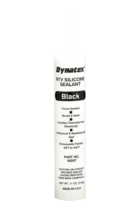 49297 Industrial Grade General Purpose RTV Silicone Sealant, 450 Degree Maximum Temperature, 11 oz Cartridge, Black...