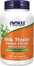 NOW Supplements, Silymarin Milk Thistle Extract 150 mg with Turmeric, Supports Liver Function*, 120 Veg Capsules...