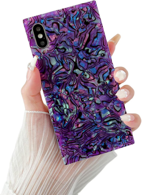 Cocomii Rectangle Case Compatible with iPhone Xs Max - Luxury, Slim, Glossy, Opalescent Pearl, Iridescent Glitter, Easy to Hold, Anti-Scratch, Sho...