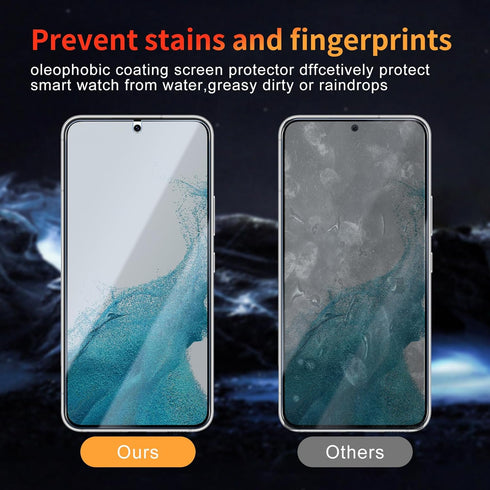 Privacy Screen Protector for Samsung Galaxy S22 Plus/S23 Plus 6.6 Inch 2 Pack, Tempered Glass Film Anti-Spy Scratch Resistant 9H Hardness Case Fri...