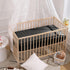 SiinvdaBZX Satin Crib Sheets for Boys, Silky Soft Black Crib Fitted Sheets for Standard Crib and Toddler Mattress, 28 x 52 x 8In (Pack of 1)...
