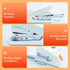 M&G Effortless Desktop Stapler 50 Sheet Capacity, One Finger Stapling, Includes 1000 Staples and Staple Remover, Portable Space Saving Stapler for...