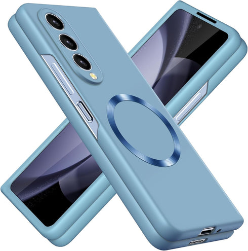 for Samsung Galaxy Z Fold4 Case Compatible with Magnetic,Ultra Thin Matte PC Hard Protective Cover,with Camera Lens Protecto,Simple Durable Slim F...