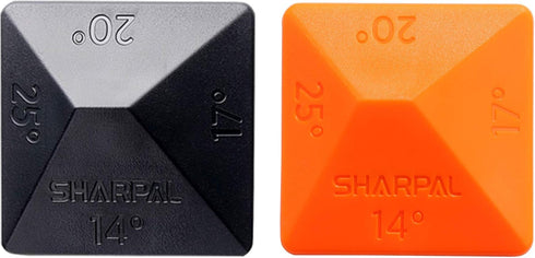SHARPAL 196N ANGLE PYRAMID Whetstone Knife Blade Sharpener Sharpening Stone Angle Guide 2-Pack, 4 Universal Angles-14°, 17°, 20°, 25°...