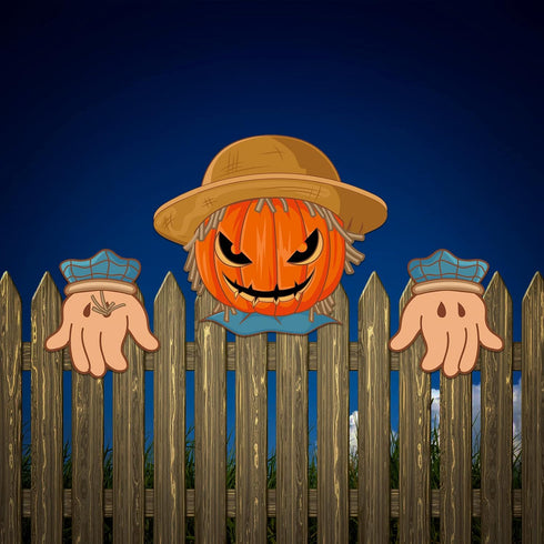 3 Pieces Halloween Fence Peeker Decoration Scary Peeper Halloween Outdoor Decoration Halloween Garden Yard Decor for Home Patio Holiday Party Lawn...