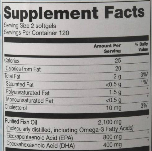 Vitacost Synergy Mega EFA® Mini Gels - 1200 mg per serving Omega 3 EPA & DHA Natural Strawberry -- 240 Softgels...