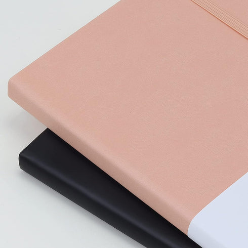 Notebook Journal, Lined Hard Cover,100Gsm Premium Thick Paper with Inner Pocket for Writing Note Taking Office School,5"×8.25"(Pink)...