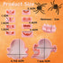 Halloween Cookie Cutter Set-10 pcs 3D Plastic Pressable Ghost Halloween Biscuit Cutters Set,Plastic Ghost Element Cookie Cutters Set for Kids-Grim...