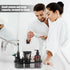 Black Toothbrush Holder for Bathroom,Detactable Bathroom Tray for Men,Electric Tooth Brushing Holder,Bathroom Countertop Organizer,Tooth Brush Too...