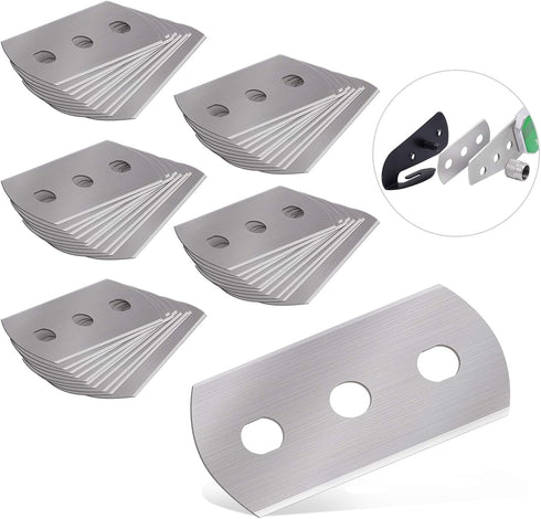Gomake Replacement Blades for Bodyguard Vinyl Backing Cutter Knife, Stainless Steel, Pack of 50...