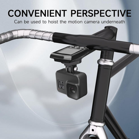 Aero Integrated Handlebar Bike Computer Mount for Wahoo Elemnt Garmin Edge Bryton Rider Stages Dash Hammerhead Cateye, for GoPro Action Camera and...