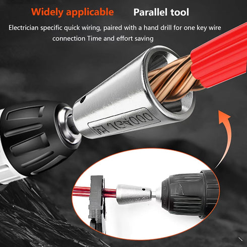 Wire Twister Tool for Drill, 2 Pcs Drill Wire Twister, Wire Twister Electrician Driver Wire Bending, 6 MM Hex Shank Cable Wire Stripper, for Power...