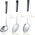 3-Piece,Stainless Steel Serving spoons set with Slotted Spoon, Serving Spoon and Perforated Spoon, soup ladle,kitchen cooking serving utensils set...