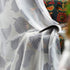 KEQIAOSUOCAI Luxury Leaves Jacquard Gray Sheer Voile Curtain Scarf for Windows 52 inches Wide by 144 inches Long 1 Scarf...