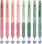 BAYTORY 8Pcs Retractable Erasable Gel Pens, 4 Blue & 4 Black Ink 0.5 mm Fine Point with Cute Eraser, Smooth Write Quick Dry School Office Note Tak...