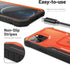 ExoGuard for iPhone 12 Case, Compatible with iPhone 12 Pro Case, Rubber Shockproof Full-Body Cover Case Built in Screen Protector with Kickstand f...