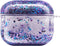 UnnFiko Bling Quicksand Case Compatible with AirPods 3, Cute Sparkle Liquid Protective Case, Funny Creative Hard Clear Airpods Cover with Keychain...